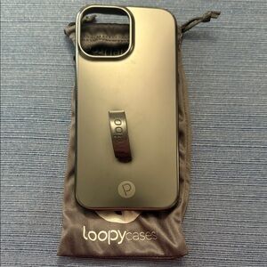 Loopy Case Sleek Black Phone Cover